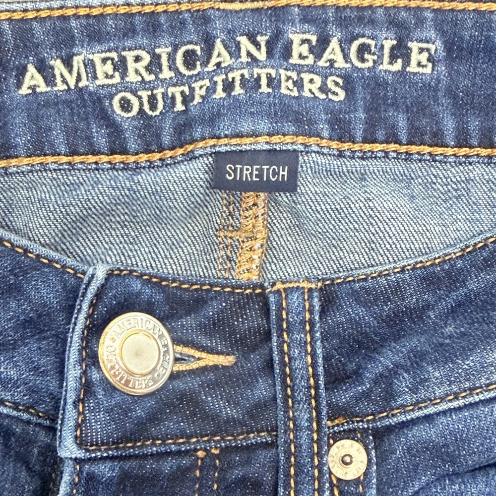 American Eagle Outfitters Stretch Blue Tomgirl Women Jeans size 2 - Picture 3 of 4